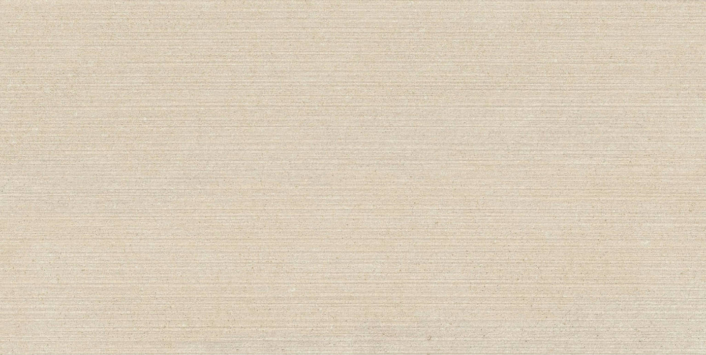 Full Tile Sample - Feel Cream Stripes Porcelain Tile - 12" x 24" x 10 MM Matte