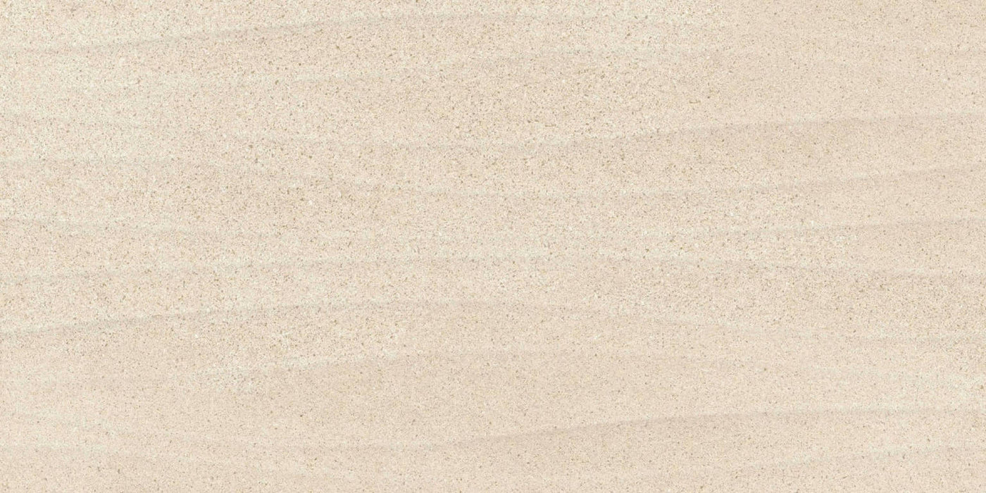 Full Tile Sample - Feel Cream Waves Porcelain Tile - 12" x 24" x 10 MM Matte