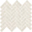 Full Sheet Sample - Feel Ivory Spina Porcelain Mosaic - 12" x 12" x 10 MM Matte