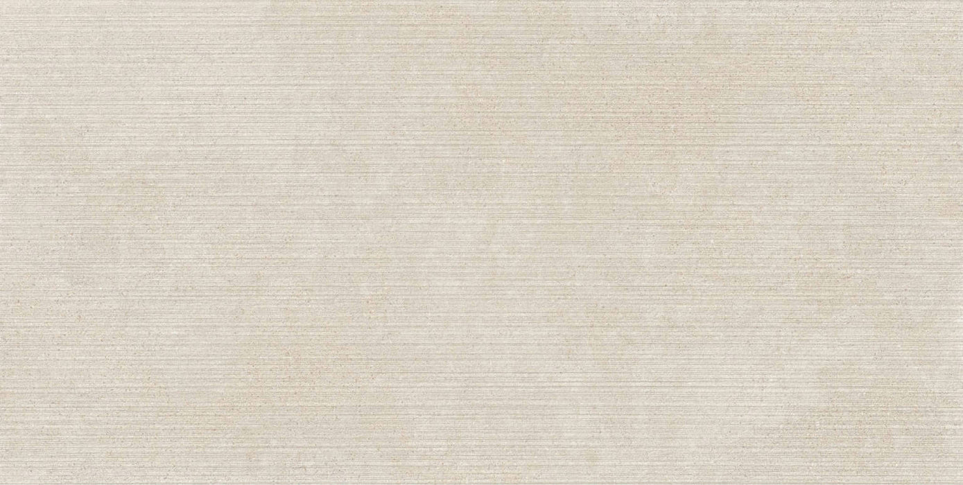 Full Tile Sample - Feel Ivory Stripes Porcelain Tile - 12" x 24" x 10 MM Matte