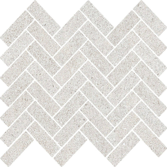 Full Sheet Sample - Feel Pearl Spina Porcelain Mosaic - 12" x 12" x 10 MM Matte