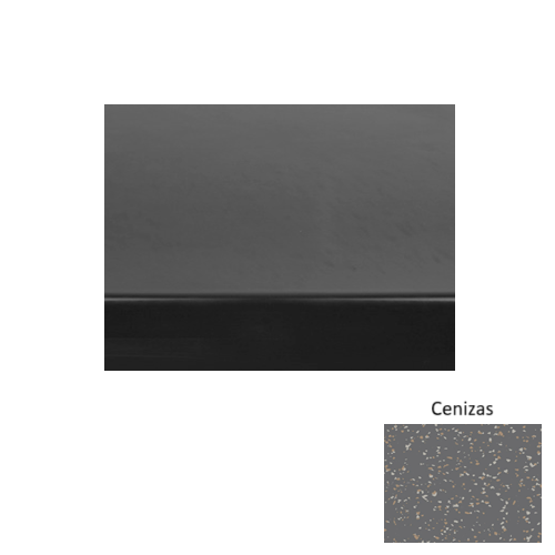 Rubber Cenizas F328 Stair Tread Smooth 1