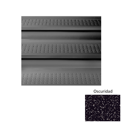 Rubber Oscuridad F327 Stair Tread Textured 1