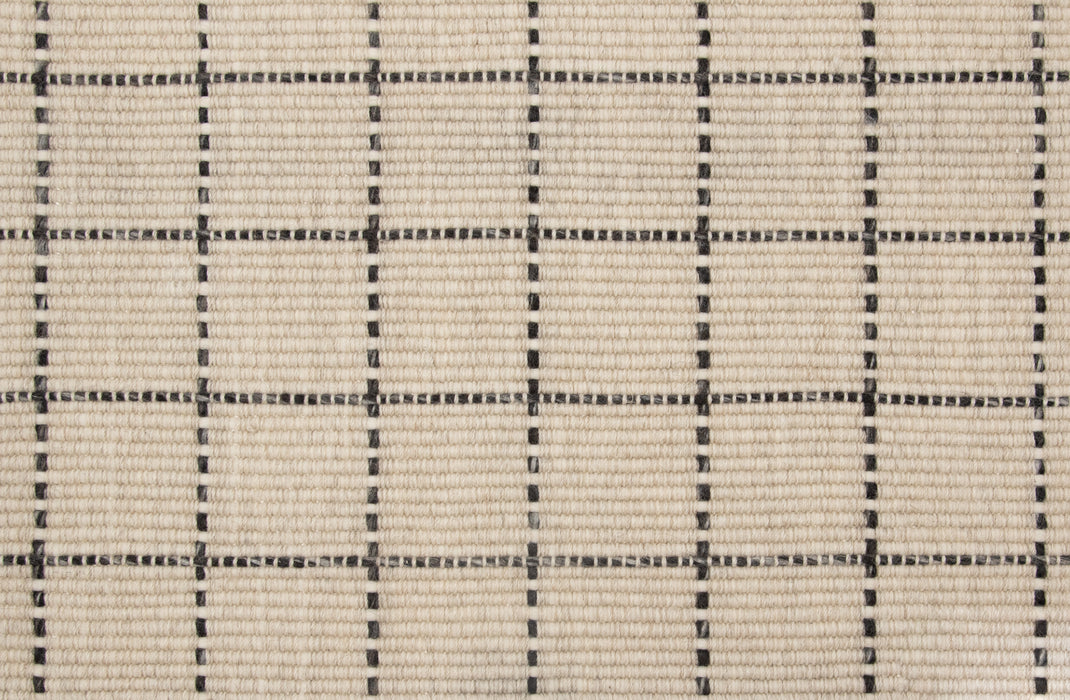 Finnegan Square Wool Black Sand 61936 Carpet Textured 1