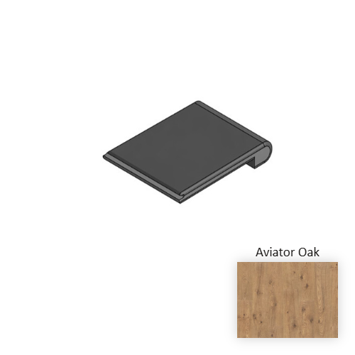 NatureTEK Premier Propello Aviator Oak Laminate Wood Moulding / Trim - 84" Flush Stairnose