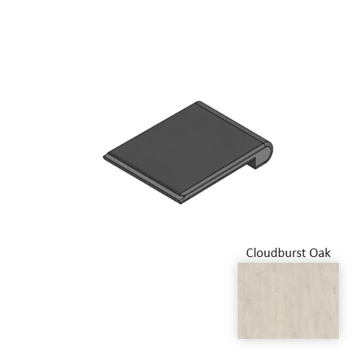 NatureTEK Plus Colossia Xxl Cloudburst Oak Laminate Wood Moulding / Trim - 84" Flush Stairnose