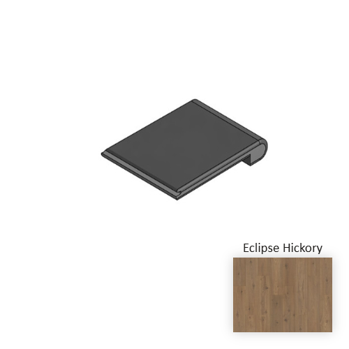 NatureTEK Premier Stellaris Eclipse Hickory Laminate Wood Moulding / Trim - 84" Flush Stairnose