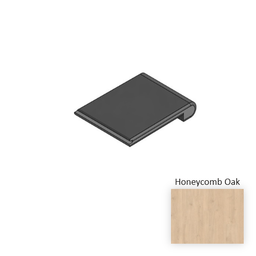 NatureTEK Plus Colossia Xxl Honeycomb Oak Laminate Wood Moulding / Trim - 84" Flush Stairnose