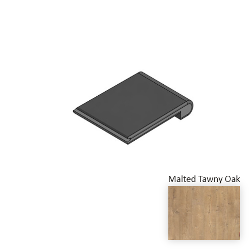 NatureTEK Select Reclaime Malted Tawny Oak Laminate Wood Moulding / Trim - 84" Flush Stairnose
