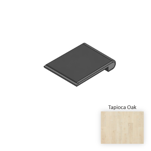 NatureTEK Plus Abreeza Tapioca Oak Laminate Wood Moulding / Trim - 84" Flush Stairnose