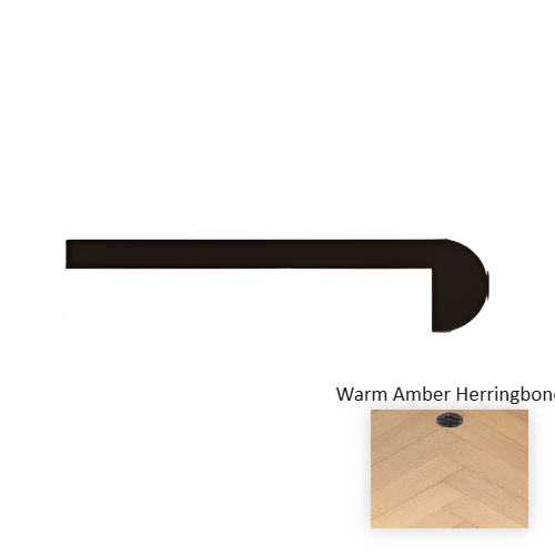 Tivoli Wood Warm Amber Hardwood Moulding / Trim Wire Brushed 1