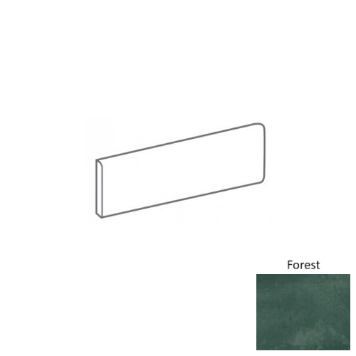 4Earth Forest Porcelain Floor & Wall Trim - 3" x 12" Bullnose