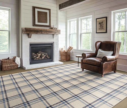 Fort William Wool Cobalt 19431 Carpet FORTW Natural 3