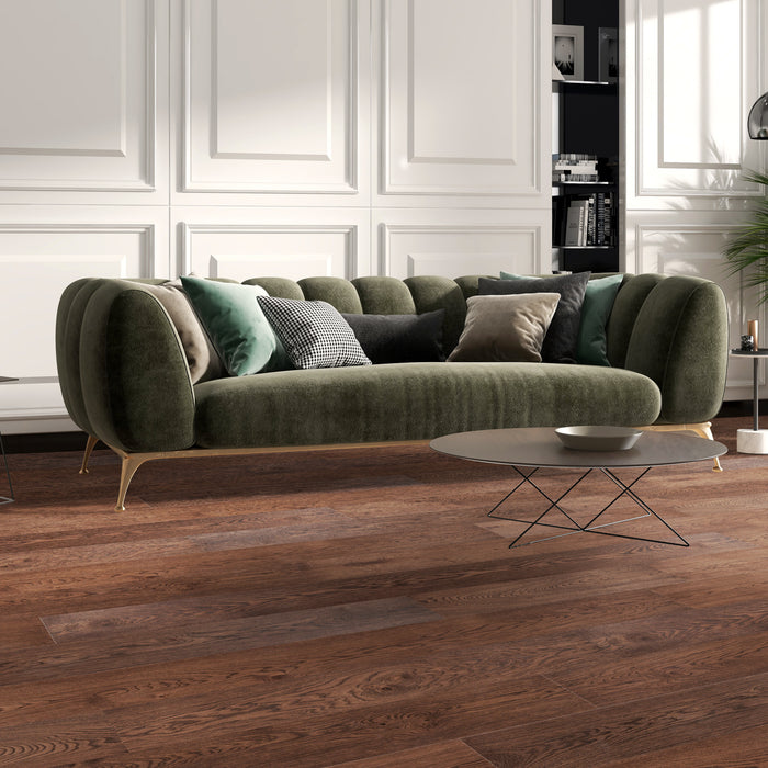 Franklin Hardwood Wood Mocha Oak Engineered Hardwood UV Aluminum Oxide 2