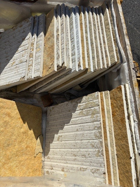 French Vanilla Limestone Tile Natural Cleft Face, Gauged Back 2