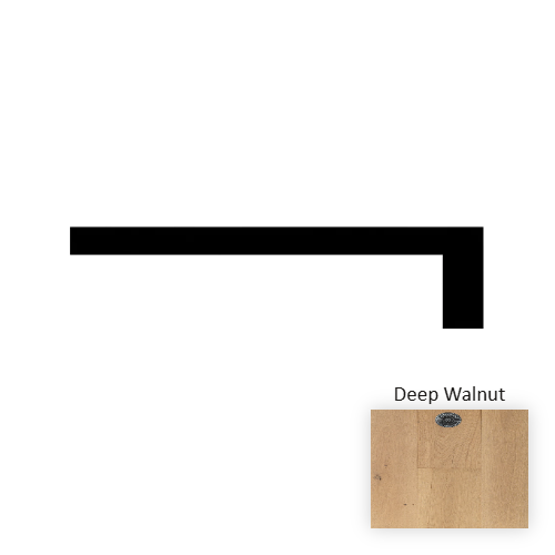 Rivoli Wood Deep Walnut Hardwood Moulding / Trim Wire Brushed 1