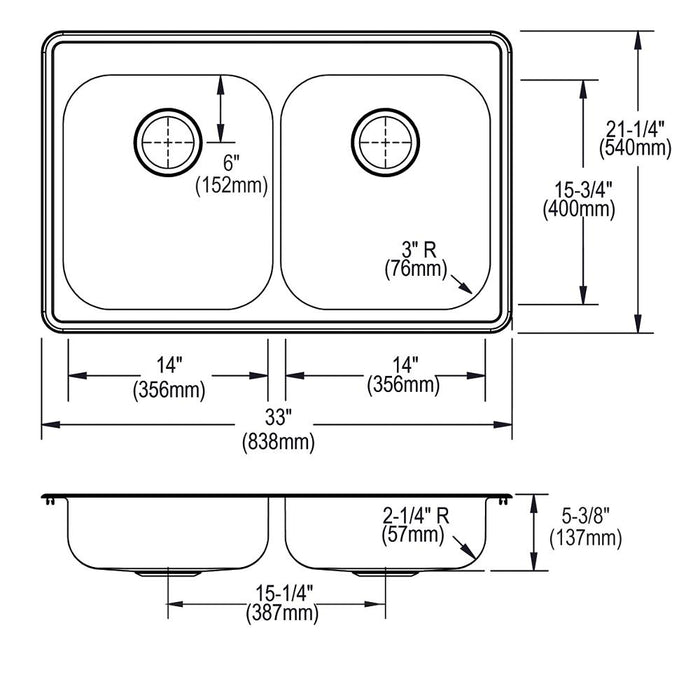 Dayton Stainless Steel Kitchen Sink 10