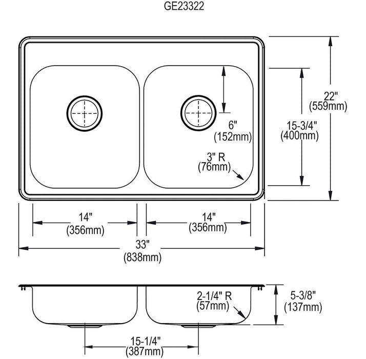 Dayton Stainless Steel Kitchen Sink 10