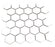 Gio White Glossy Hexagon 2×2 Porcelain White Mosaic  1