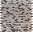 Full Sheet Sample - Ice Graystroke Mix Brick Glass Mosaic - 11.25" x 11.25" Glossy