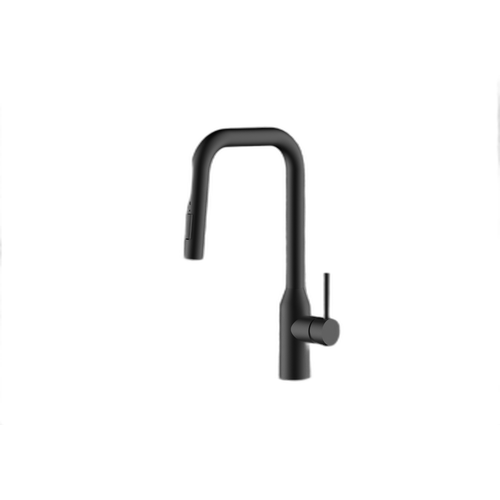 Ganges Stainless Steel Matte Black Kitchen Faucet Matte Black 1