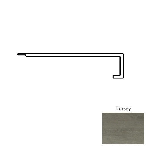 Garnet Vinyl Dursey Square Flush Stair Nose Mineral Enhanced UV Coating 1
