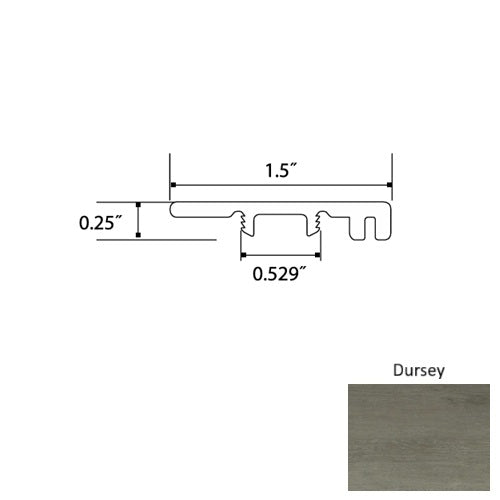 Garnet Vinyl Dursey End Cap Mineral Enhanced UV Coating 1