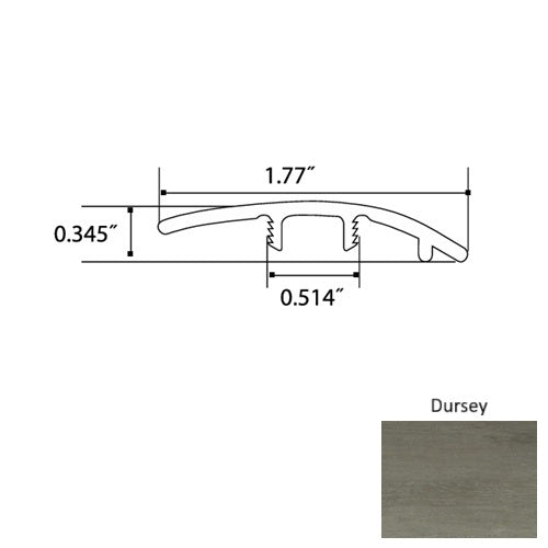 Garnet Vinyl Dursey Reducer Mineral Enhanced UV Coating 1