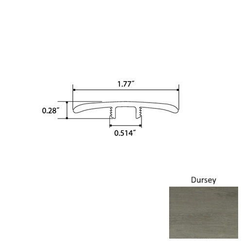 Garnet Vinyl Dursey T Molding Mineral Enhanced UV Coating 1