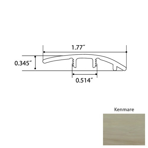 Garnet Vinyl Kenmare Reducer Mineral Enhanced UV Coating 1