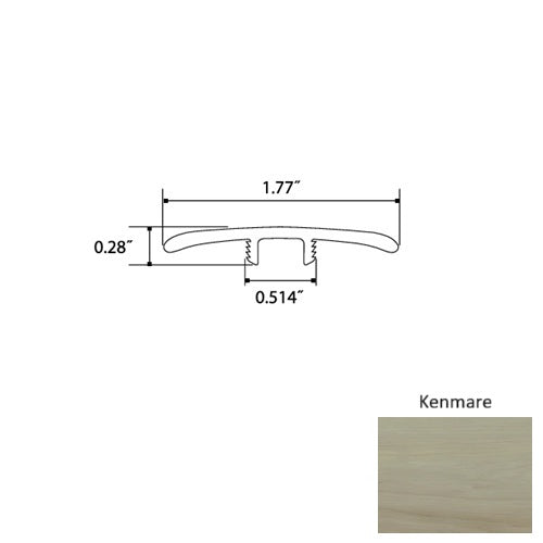 Garnet Vinyl Kenmare T Molding Mineral Enhanced UV Coating 1