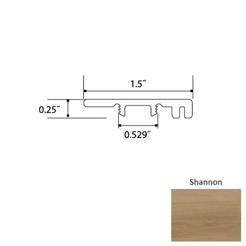 Garnet Vinyl Shannon End Cap Mineral Enhanced UV Coating 1