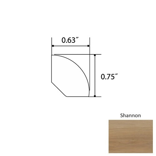 Garnet Vinyl Shannon Quarter Round Mineral Enhanced UV Coating 1