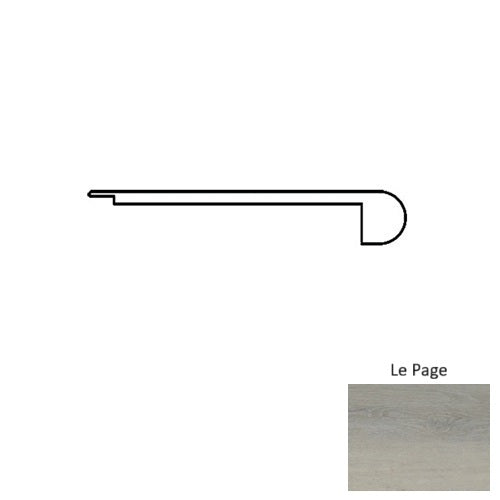 Jasper Vinyl Le Page Round Flush Stair Nose Commercial Ceramic Bead UV Coating 1