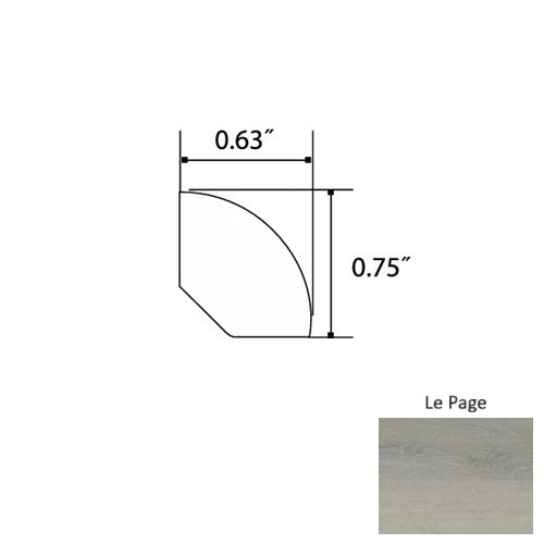 Jasper Vinyl Le Page Quarter Round Commercial Ceramic Bead UV Coating 1