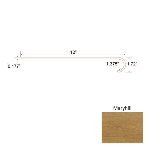Jasper Vinyl Maryhill Round Stair Tread Commercial Ceramic Bead UV Coating 1