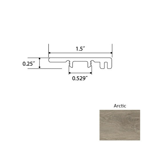 Opal Vinyl Arctic End Cap Quartz Enhanced UV Coating 1