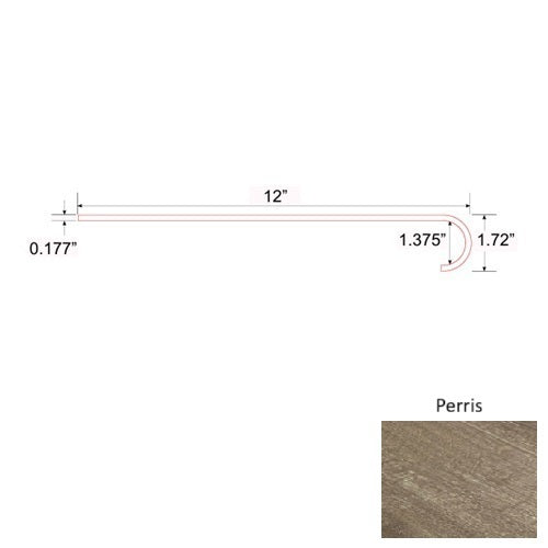 Opal Vinyl Perris Round Stair Tread Quartz Enhanced UV Coating 1