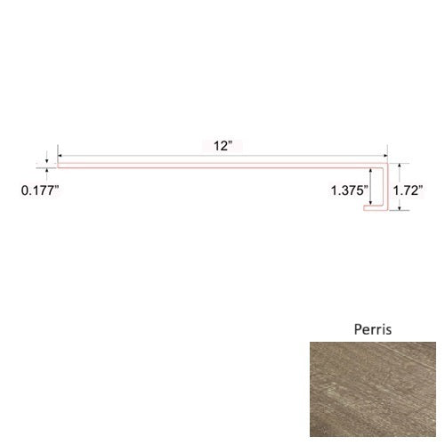 Opal Vinyl Perris Square Stair Tread Quartz Enhanced UV Coating 1