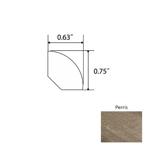 Opal Vinyl Perris Quarter Round Quartz Enhanced UV Coating 1