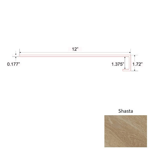 Opal Vinyl Shasta Square Stair Tread Quartz Enhanced UV Coating 1