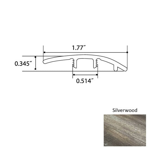 Opal Vinyl Silverwood Reducer Quartz Enhanced UV Coating 1