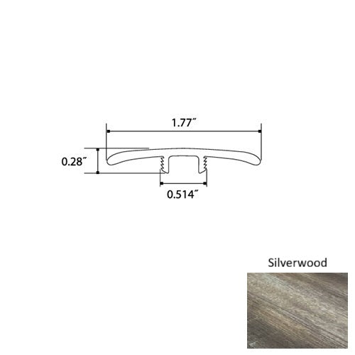 Opal Vinyl Silverwood T Molding Quartz Enhanced UV Coating 1