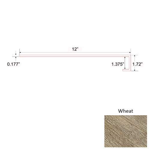 Opal Vinyl Wheat Square Stair Tread Quartz Enhanced UV Coating 1