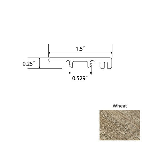 Opal Vinyl Wheat End Cap Quartz Enhanced UV Coating 1