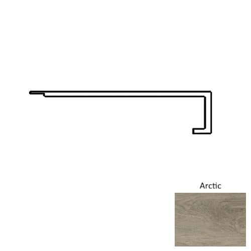 Opal Vinyl Arctic Square Flush Stair Nose Quartz Enhanced UV Coating 1