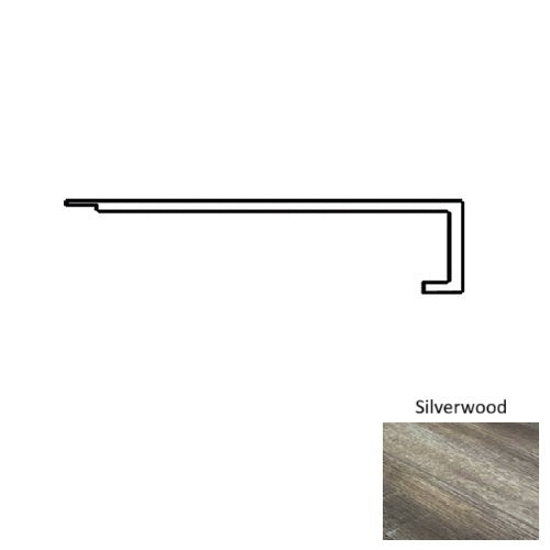 Opal Vinyl Silverwood Square Flush Stair Nose Quartz Enhanced UV Coating 1