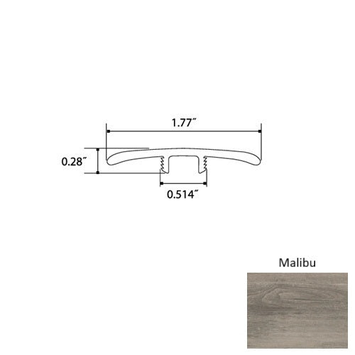 Topaz Vinyl Malibu T Molding Quartz Enhanced UV Coating 1