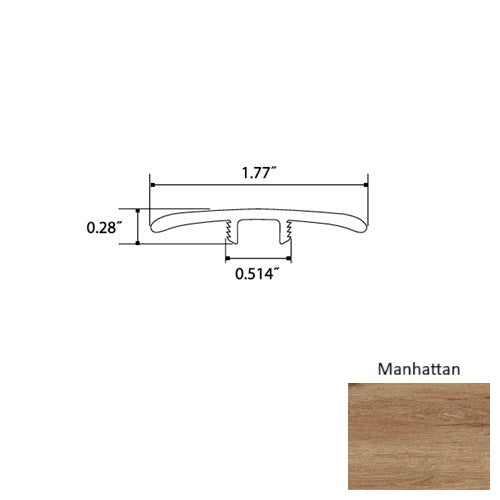 Topaz Vinyl Manhattan T Molding Quartz Enhanced UV Coating 1