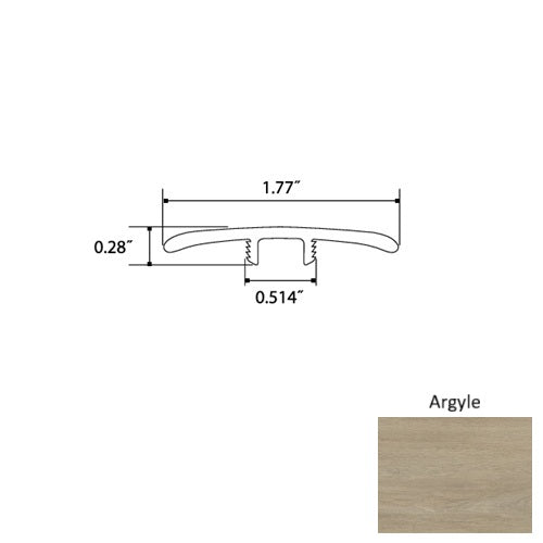 Crystal Vinyl Argyle T Molding Mineral Enhanced UV Coating 1